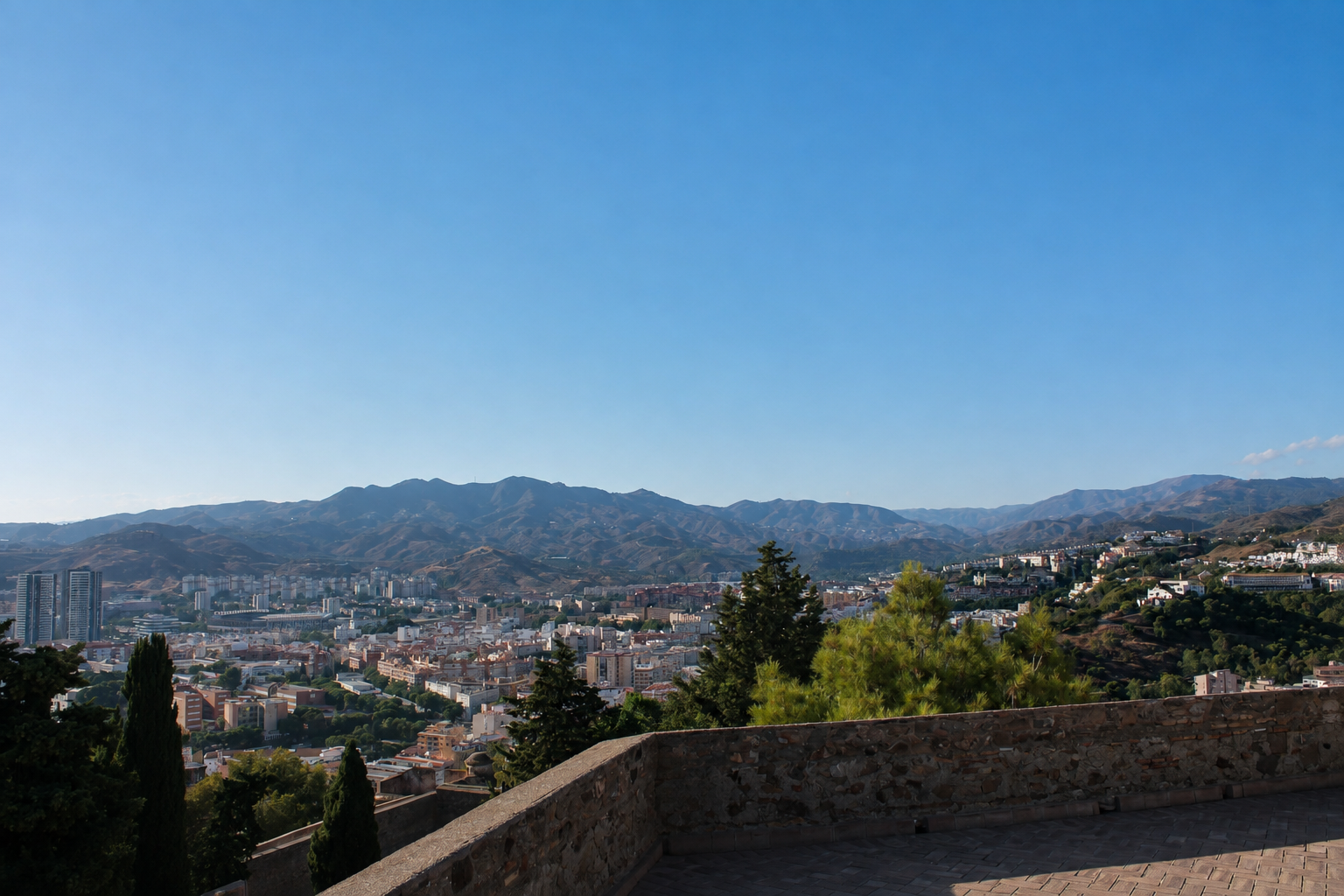 Málaga – Gibralfaro, Stadt, La Malagueta und Mittelmeer – Foto 31
